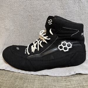 Rudis Men's Colt 2.0 Wrestling Shoe Size 11 Black White UK 10.5 EUR 44.5 Pre Own